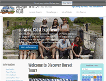 Tablet Screenshot of discoverdorset.co.uk